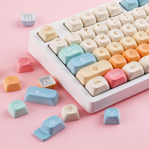 PBT Keycaps XDA Profile 143 Keys Animal Forest Keycaps صبغ التسامي مع شريط مسافة 7U لمفاتيح Cherry MX، Mac Windows PC، لوحات المفاتيح الميكانيكية in Kuwait