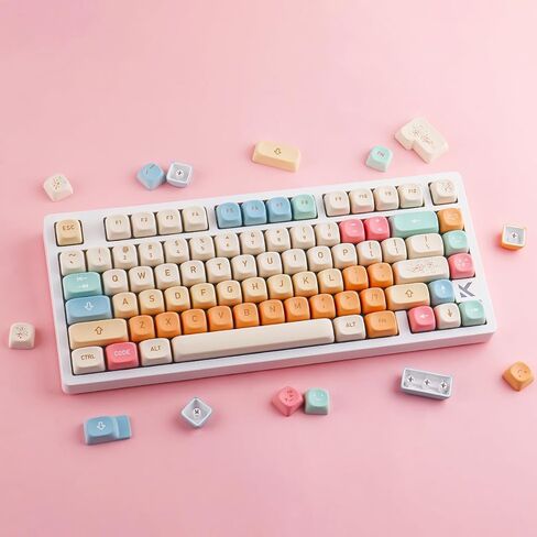PBT Keycaps XDA Profile 143 Keys Animal Forest Keycaps صبغ التسامي مع شريط مسافة 7U لمفاتيح Cherry MX، Mac Windows PC، لوحات المفاتيح الميكانيكية in Kuwait