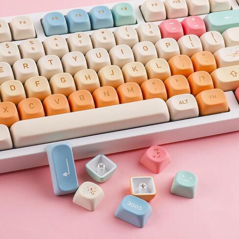 PBT Keycaps XDA Profile 143 Keys Animal Forest Keycaps صبغ التسامي مع شريط مسافة 7U لمفاتيح Cherry MX، Mac Windows PC، لوحات المفاتيح الميكانيكية in Kuwait