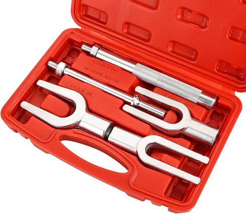مجموعة فاصل مفصل الكرة | 5pcs Pickle Fork Spinting Tie Tie Toid Tool Set ball tie tie tie rod pitman remover remover remover for set for stars and strucks (black) in Kuwait