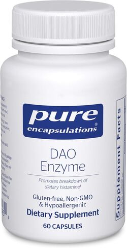 Pure Encapsulations DAO Enzyme - Histamine Breakdown Digestion Support Supplement* - Ease Digestive Discomfort & Skin Sensitivity* - Allergen-Free Health Supplement - 60 Capsules in Saudi Arabia