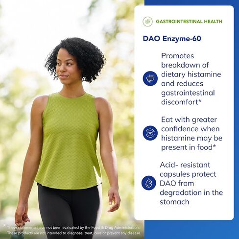 Pure Encapsulations DAO Enzyme - Histamine Breakdown Digestion Support Supplement* - Ease Digestive Discomfort & Skin Sensitivity* - Allergen-Free Health Supplement - 60 Capsules in Saudi Arabia