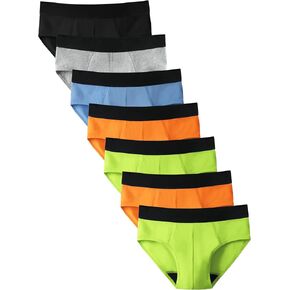 الأولاد سلس الملابس الداخلية لإعادة استخدام الملاكمة القطن الملاكم للأطفال 7 حزمة in Kuwait