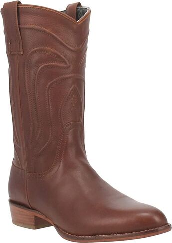 Dingo Mens Montana Round Toe Casual Boots Mid Calf - Black in Saudi Arabia