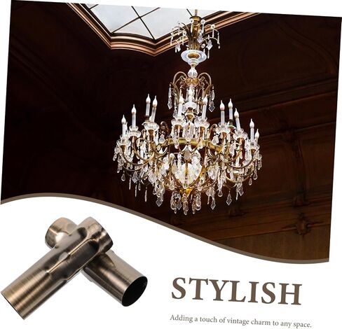 6Pcs Vintage Chandelier Sleeves for Sockets Candle Covers Elegant Lighting Accessories Enhance Atmosphere with Unique Design and Luxurious Texture in Saudi Arabia