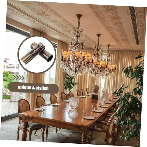 6Pcs Vintage Chandelier Sleeves for Sockets Candle Covers Elegant Lighting Accessories Enhance Atmosphere with Unique Design and Luxurious Texture in Saudi Arabia