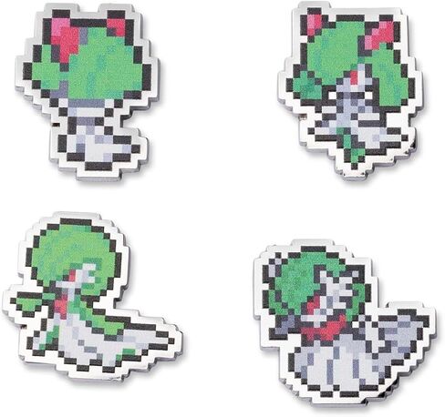 مركز Pokémon: Ralts ، Kirlia ، Gardevoir & Mega Gardevoir Pokémon Pixel Pins (4 pack) in Saudi Arabia