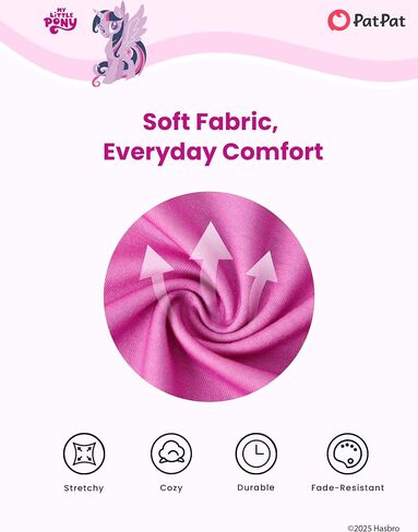My Little Pony Girls Pajama مجموعة المهر طباعة طويلة الأكمام الطويلة خريف الخريف ملابس النوم المريحة لطفل يونيكورن PJS 2-6 سنوات in Saudi Arabia