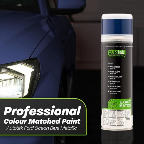 Autotek Professional Exact Match Car Spray Paint, Ford Race Red Aerosol Spray, 300 ml in Kuwait