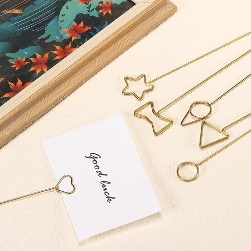 Uxcell 30 PCS Table Card Mostuders ، 11.8 Round Metal Craft Clips Clips Clips Clip Number Accounders for Wedding ، Memo ، Restaurant ، Gold in Saudi Arabia