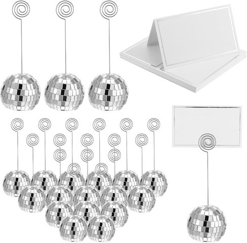 60 PCS Disco Ball Table حامل رقم ، حاملي البطاقات ، بطاقات الجداول ، أرقام الصورة ، أرقام عرض ، مقاطع ، لزخارف حفل زفاف ديسكو حفل زفاف ديسكو ديسكو in Saudi Arabia