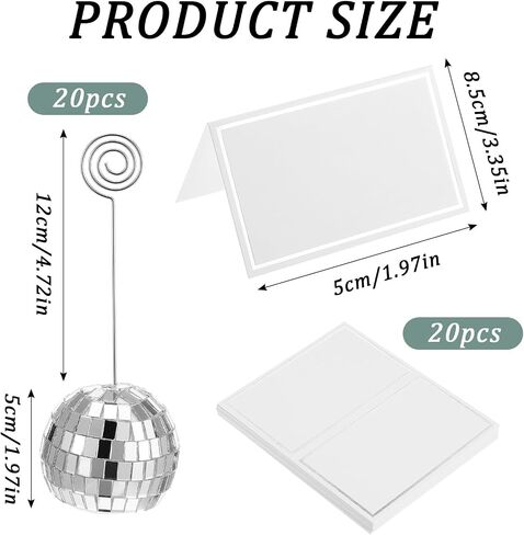 60 PCS Disco Ball Table حامل رقم ، حاملي البطاقات ، بطاقات الجداول ، أرقام الصورة ، أرقام عرض ، مقاطع ، لزخارف حفل زفاف ديسكو حفل زفاف ديسكو ديسكو in Saudi Arabia