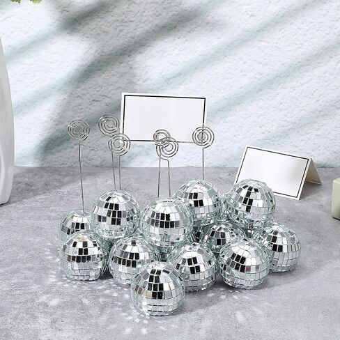 60 PCS Disco Ball Table حامل رقم ، حاملي البطاقات ، بطاقات الجداول ، أرقام الصورة ، أرقام عرض ، مقاطع ، لزخارف حفل زفاف ديسكو حفل زفاف ديسكو ديسكو in Saudi Arabia