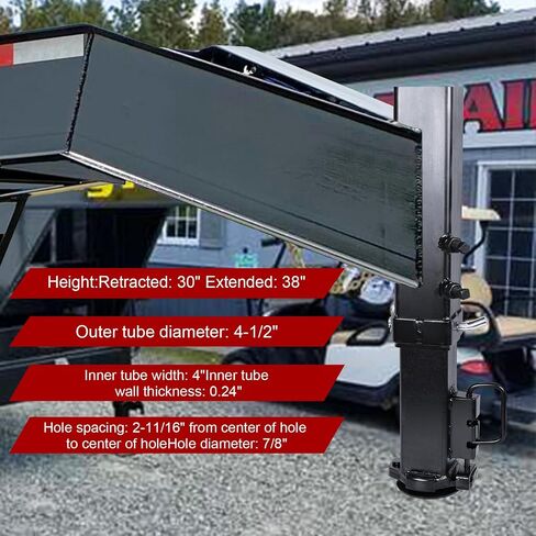 Heavy Duty Adjustable Square Gooseneck Trailer Coupler, 2-5/16" Ball, 30,000 LBS Capacity, 8" Height Range with Load Pin in Saudi Arabia