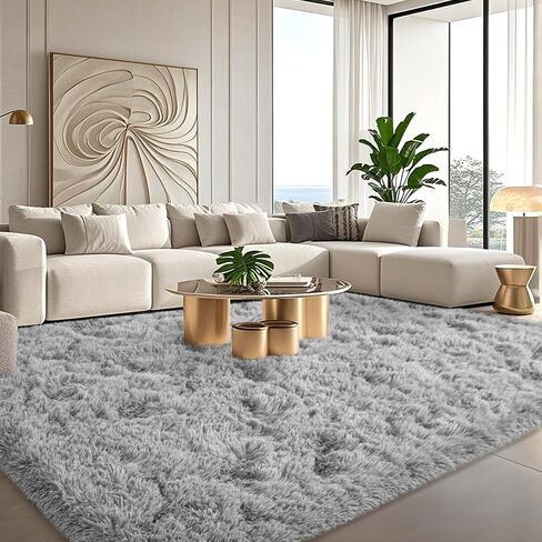 Black Rugs for Bedroom 4x5.9 ft - Ultra Soft Faux Fur Area Rug - Plush Non-Slip Shaggy Carpet for Living Room, Cozy Fluffy Rug for Kids Boys Girls Dorm Nursery Room, High Pile Floor Carpet in Saudi Arabia