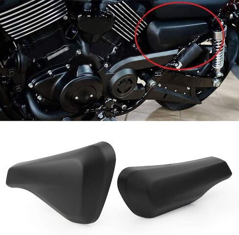 CHCURY1 PORTORTION PORKIDE COPLE LESED & RISHENT SIDE TRIM FAIRING CAP GUARD FOR HARLEY Street XG 750 500 2014 2015 2015 2017 ، Black in Kuwait