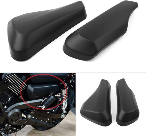 CHCURY1 PORTORTION PORKIDE COPLE LESED & RISHENT SIDE TRIM FAIRING CAP GUARD FOR HARLEY Street XG 750 500 2014 2015 2015 2017 ، Black in Kuwait