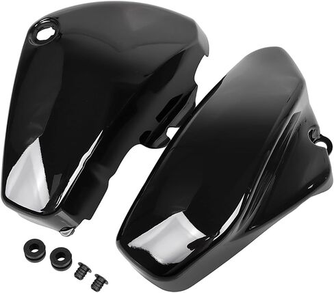 1 Pair Left Right Battery Fairing Side Covers for Suzuki Boulevard Voluisa C50 C50T C50B C50C VL800 VL400, Chrome (ABS Plastic) in Saudi Arabia