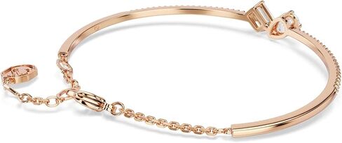 Swarovski Mesmera bangle, Mixed cuts, White, Rose gold-tone finish in Saudi Arabia