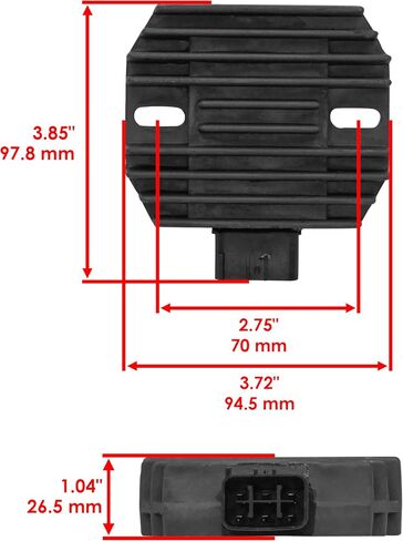 Caltric Stator Regulator Rectifier W/Gasket Compatible With Arctic Cat Prowler 650/Xt 650 2006-2009 in Saudi Arabia