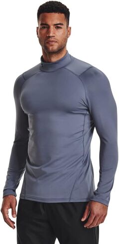 UA ColdGear® Armour Fitted Mock Shirt - White - 4X-Large in Saudi Arabia