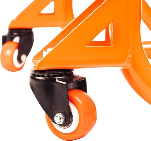 Grand Pitstop Universal Paddock Paddock Stand للدراجة النارية مع Swingarm Rest (360 درجة مفككة ، برتقالية أسود ، دراجة نارية تصل إلى 500 رطل/ 226 كجم) in Kuwait