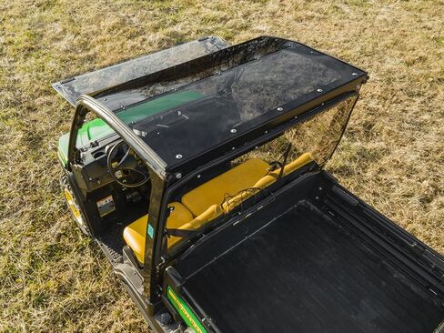 SuperATV Dark Tinted Roof Compatible with 2018+ John Deere Gator XUV 835 / XUV 865 | 1/4" Polycarbonate | Full Visibility and Awareness | Protects from Sun, Rain, and Debris | Sealed Edges | USA Made in Saudi Arabia