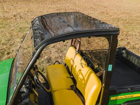 SuperATV Dark Tinted Roof Compatible with 2018+ John Deere Gator XUV 835 / XUV 865 | 1/4" Polycarbonate | Full Visibility and Awareness | Protects from Sun, Rain, and Debris | Sealed Edges | USA Made in Saudi Arabia