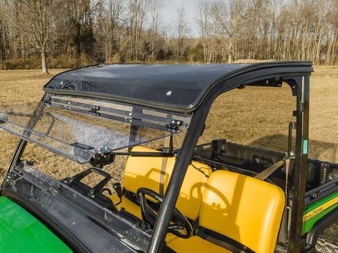 SuperATV Dark Tinted Roof Compatible with 2018+ John Deere Gator XUV 835 / XUV 865 | 1/4" Polycarbonate | Full Visibility and Awareness | Protects from Sun, Rain, and Debris | Sealed Edges | USA Made in Saudi Arabia