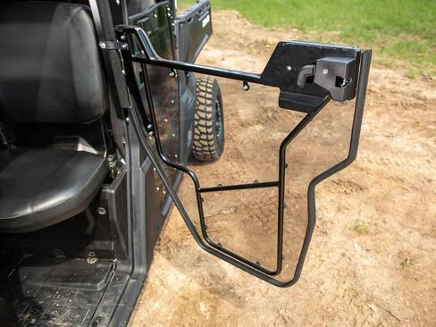 SuperATV Convertible Full Cab Enclosure Doors Compatible with Can Am Defender HD 7 MAX, Can Am Defender HD 8 MAX, Can Am Defender HD 9 MAX, See Fitment, Extra Strength, Scratch Resistant, Preassembled in Saudi Arabia