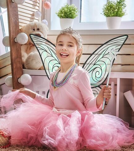 2 PCS Fairy Wings Women Women و Butterfly Wings and Wand ، Caity Wings Costume for البالغين الفتيات هالوين لباس in Kuwait