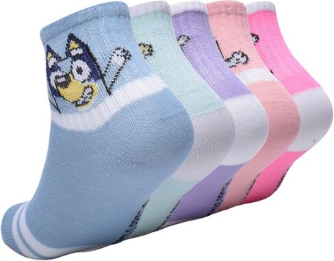 Bluey 5pk Cheer Shortie Crews Socks in Saudi Arabia