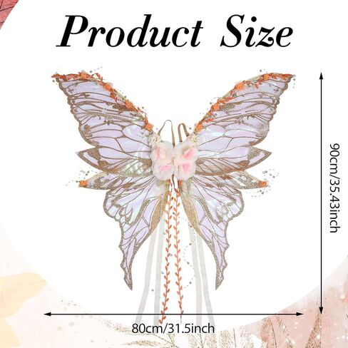 Fairy Wings Women Adult - Butterfly Wings Costume Assume Halloween Renfaire Photoshoot Party Cosplay Outfit in Kuwait
