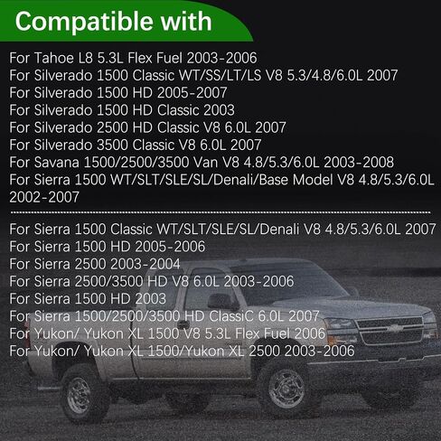 90K-38158C Serpentine Belt Drive Drive Kit Kit Pulley Pulley FIT لعام 2002-2008 شيفروليه سيلفرادو أفالانش إكسبربان إكسبربان لـ GMC Savana Sierra for Cadillac Escalade #38158 12609719 12555609 12626222 in Saudi Arabia