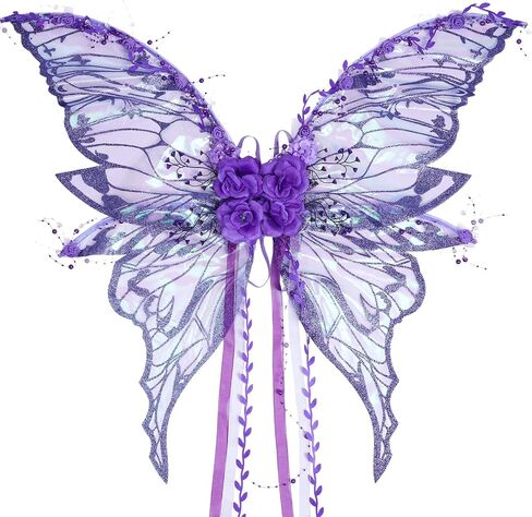 Fairy Wings Women Adult - Butterfly Wings Costume Assume Halloween Renfaire Photoshoot Party Cosplay Outfit in Kuwait