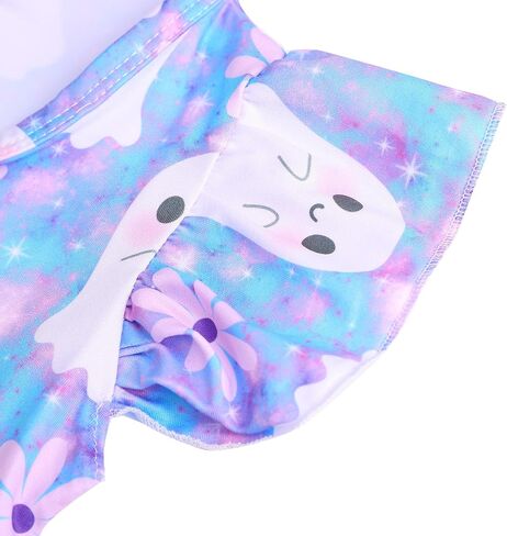 Christmas Halloween Toddler Girls Dress Cartoon Casual Print Dresses Long Sleeves Winter Dress 3-8Y in Saudi Arabia