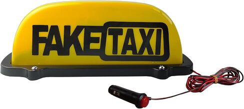 FAKETAXI Sign Light for Car,Car Roof FAKETAXI Sign Light,No Need To Punch Holes,Sealed Waterproof Faketaxi Sign with Magnetic Base,yellow Shall Sign Light for Car (12V Power Line) in Saudi Arabia