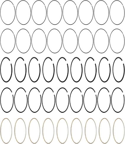 8-Cylinder Piston Ring Set 1.5 mm top ring 2.5 mm oil ring Fit for Naturally Aspirated GM Cadillac Escalade Chevrolet Tahoe GMC Sierra Yukon 4.065" Diameter Cylinder Bores 2008-2017 Replace 2M5292 in Saudi Arabia