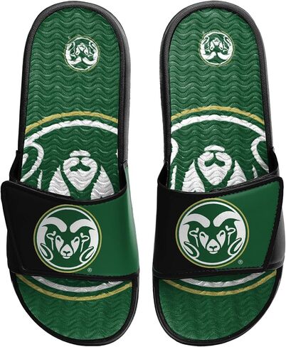 FOCO North Carolina State Wolfpack NCAA Mens Colorblock Big Logo Gel Slides - XL in Saudi Arabia