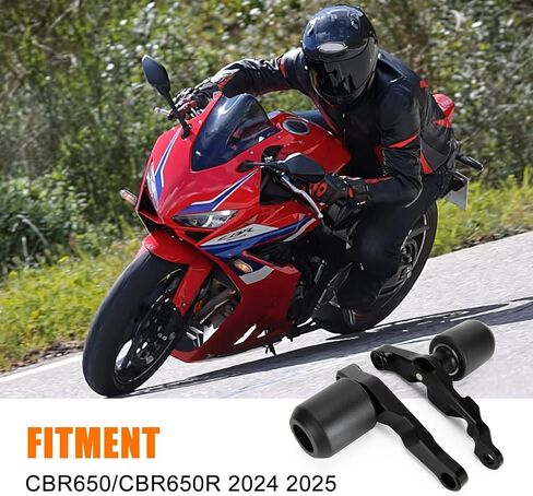 CBR650 CBR650R Sliders Frame-PSLER CBR 650R تحطم كرة تحطم الطائرة محرك حماية الجسم واقي متوافق مع CBR650 E-Clats/CBR650R E-C-COTT 2024 2025 in Saudi Arabia