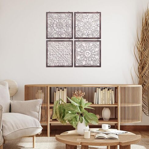 Tatuo 4 PCS Wood Art Wall Decor in Saudi Arabia
