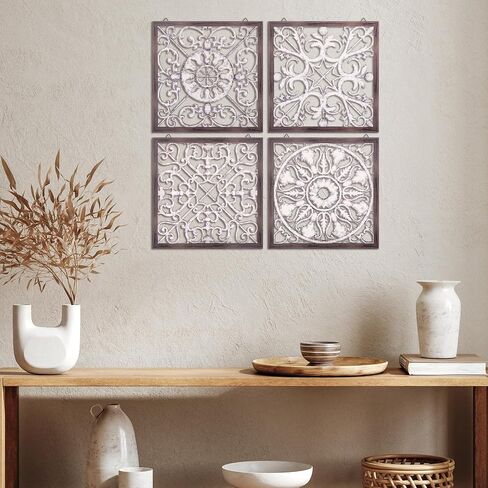 Tatuo 4 PCS Wood Art Wall Decor in Saudi Arabia