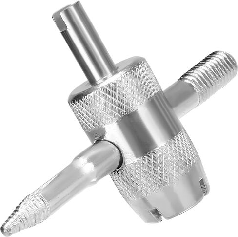 4-Way Valve Core Tool, 4-in-1 Tire Valve Core Remover Tool Valve Stem Puller, Multifunctional Tyre Valve Core Wrench Removal Tool for Car Motorcycle Bicycle, Tire Repair Tool in Saudi Arabia
