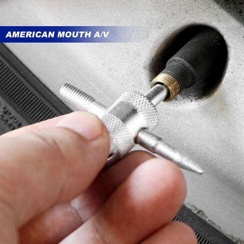 4-Way Valve Core Tool, 4-in-1 Tire Valve Core Remover Tool Valve Stem Puller, Multifunctional Tyre Valve Core Wrench Removal Tool for Car Motorcycle Bicycle, Tire Repair Tool in Saudi Arabia