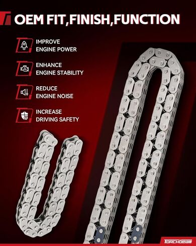 Torchbeam 5.4L Triton Timing Chain Kit for Ford F150/F250/F350 2004-2008 ، Cam Phasers ، etentioners ، crank gear in Kuwait