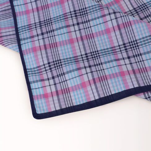 DoreenBeads Handkerchiefs for Men Women, 6Pcs Rainbow Colors Soft Cotton Plaid Hankies for Ladies Gentleman 17" in Kuwait