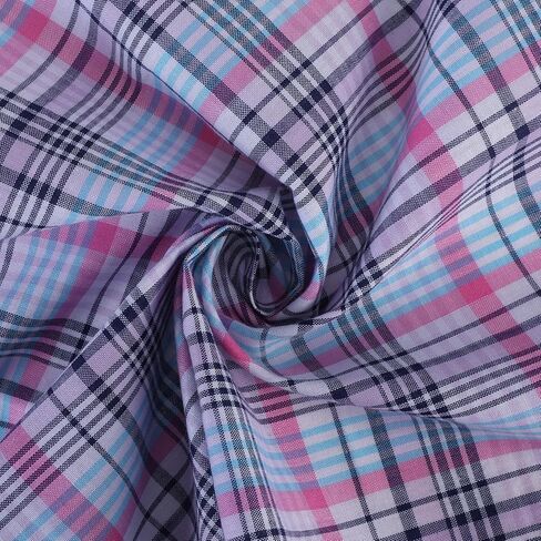 DoreenBeads Handkerchiefs for Men Women, 6Pcs Rainbow Colors Soft Cotton Plaid Hankies for Ladies Gentleman 17" in Kuwait