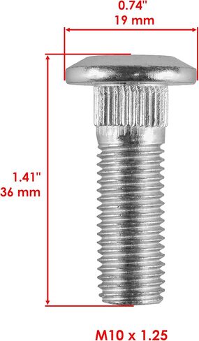 Caltric 4 x Wheel Bolt Left or Right (10x32) Compatible with Honda 90103-HN0-A60 90103HN0A60 in Saudi Arabia