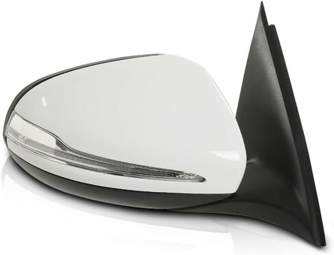 LQI Right Passenger Side Mirror Power Signal Light Puddle Blind Spot Compatible with Benz X253 Class GLC300 GLC350 2016-2021 White in Saudi Arabia