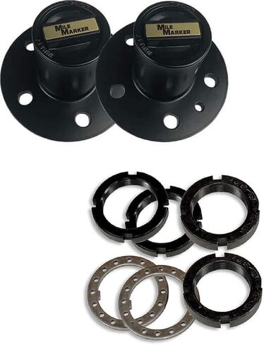 Premium Locking Hubs with Conversion Kit fits 1983 1990 Bronco II | for Maximum Traction | Perfect for Off-Road Use | Includes Decal in Saudi Arabia